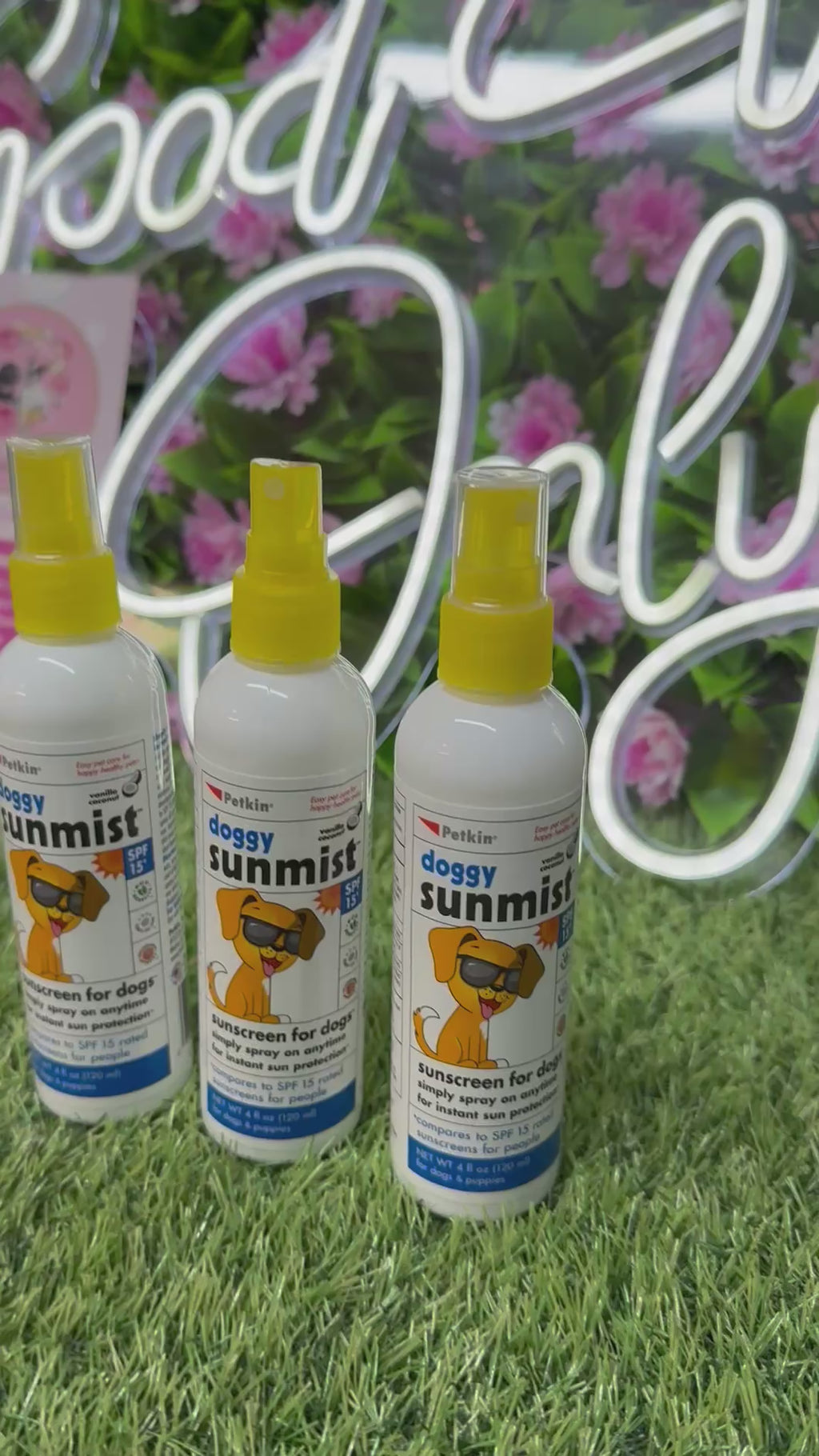 Doggy sun cream